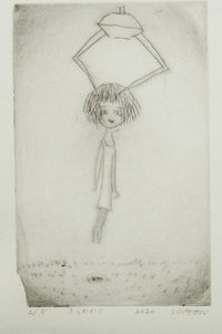 [SINZOW] 額装付き版画作品「さらわれて」
