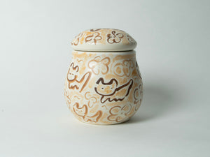 [SINZOW+Sfera] Container with lid (L) -cats |  蓋もの(L) - ねこ