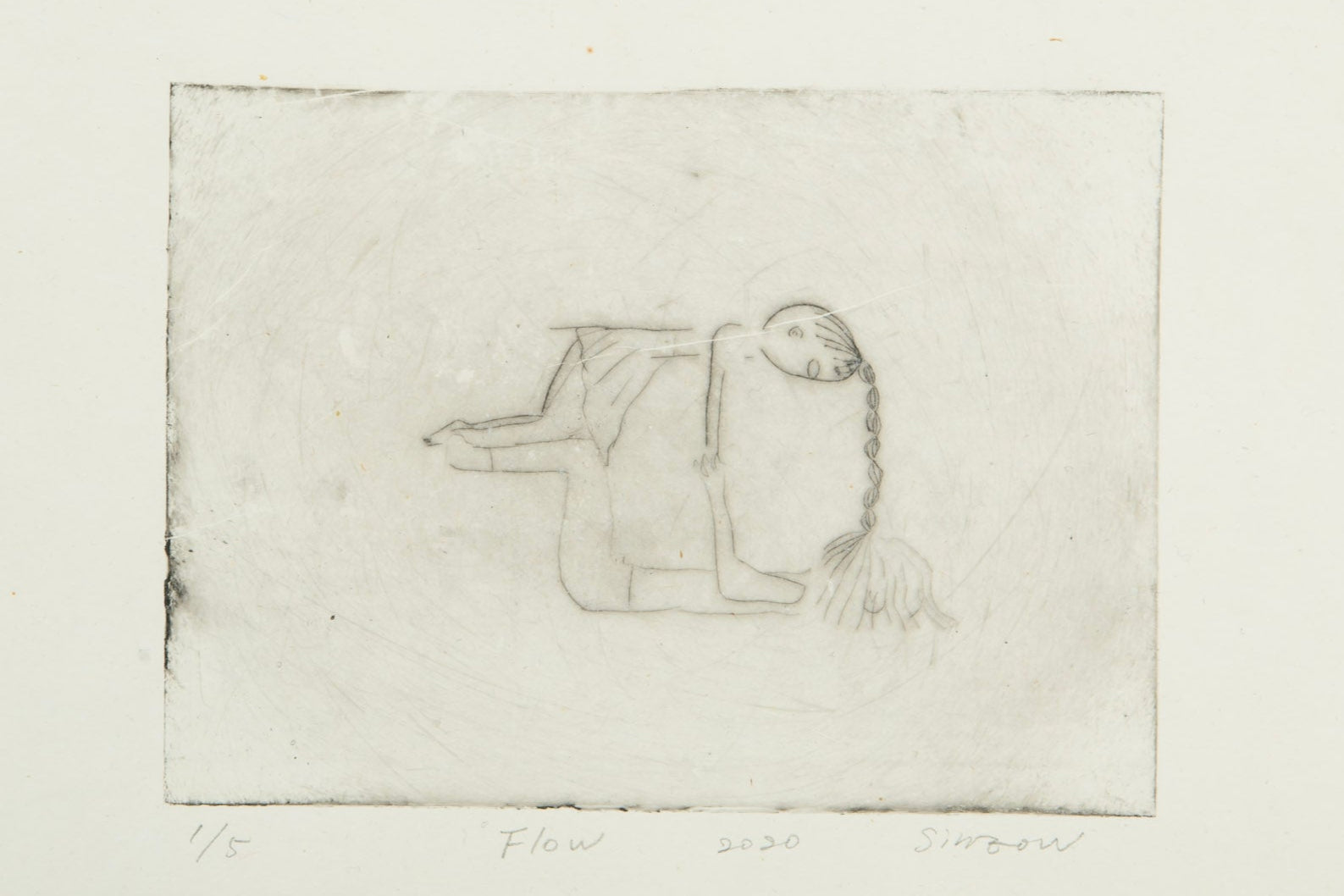 [SINZOW] 額装付き版画作品「Flow」