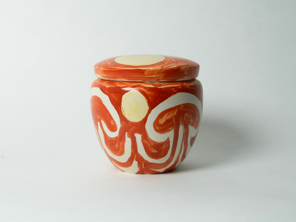 [SINZOW+Sfera] Container with lid (L) Jellyfish2 |  蓋もの(L) クラゲ2